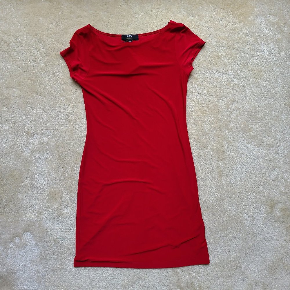 NWT ABS Minidress Red Size Small